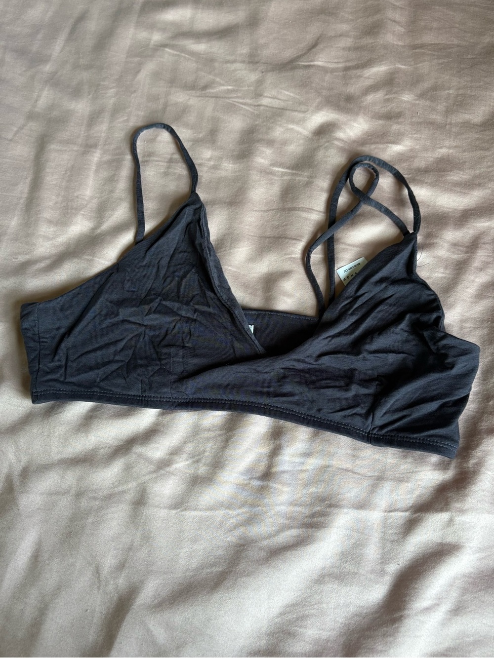 Topshop navy Triangle Bralette